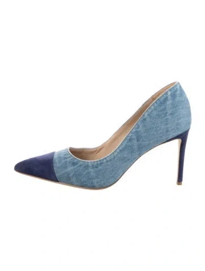 Pre-owned L'agence Denim Pumps In Blue