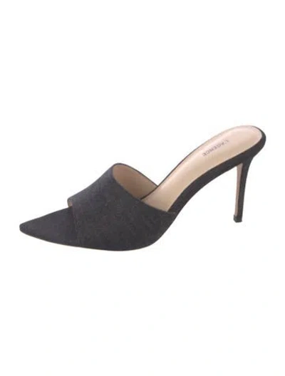Pre-owned L'agence Denim Sandals In Gray