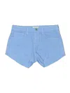 L'agence Denim Shorts In Blue