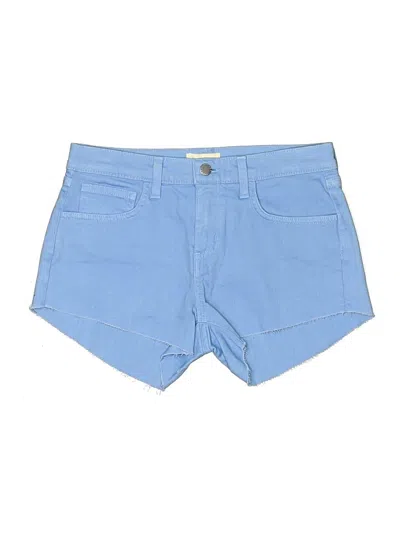 L'agence Denim Shorts In Blue