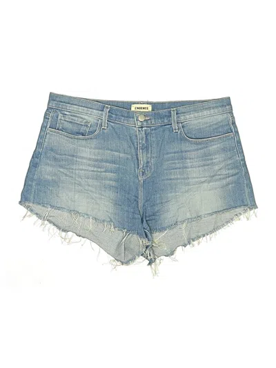 Pre-owned L'agence Denim Shorts In Blue