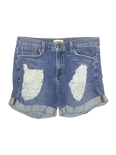Pre-owned L'agence Denim Shorts In Blue