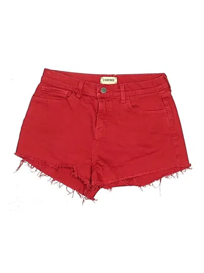 Pre-owned L'agence Denim Shorts In Red