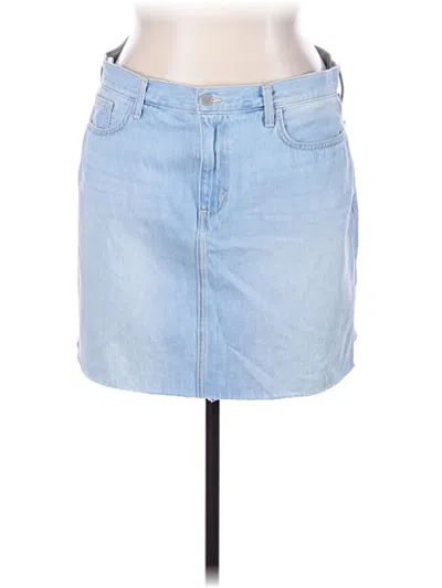 Pre-owned L'agence Denim Skirt In Blue