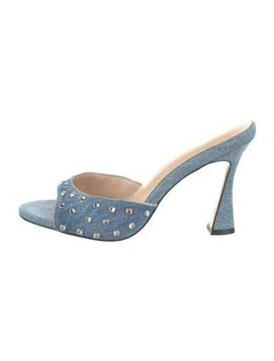 Pre-owned L'agence Denim Slides In Blue