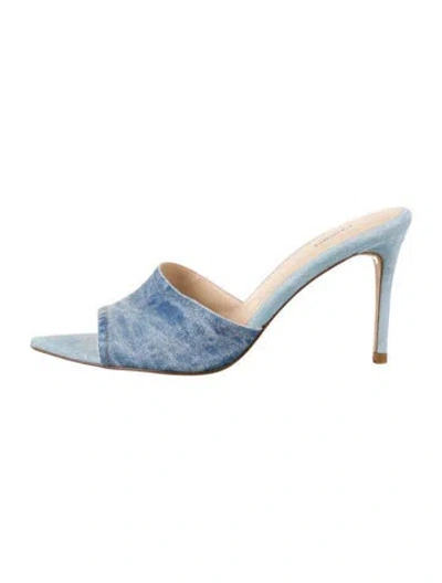 Pre-owned L'agence Denim Slides In Blue