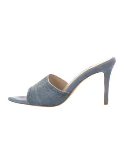 Pre-owned L'agence Denim Slides In Blue