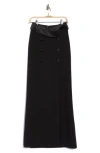 L'agence Diara Tuxedo Maxi Skirt In Black