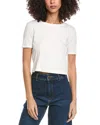 L'agence Benny Crop T-shirt In White