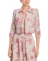 L'agence Eda Crop Jacket In Pink