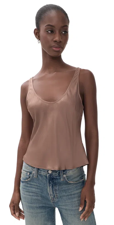 L'agence Eddie Bias Tank Top Cardamom In Brown