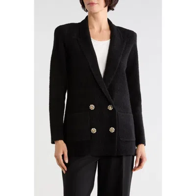 L'agence Eileen Boyfriend Knit Blazer In Multi