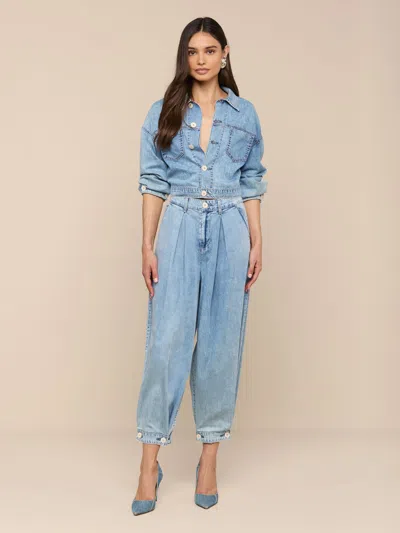 L'agence Elias Wide-leg Jean In Blue