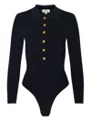 L'agence Elisabetta Knit Bodysuit In Black