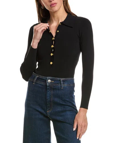 L'agence Elisabetta Knit Bodysuit In Black
