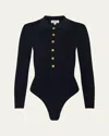 L'agence Elisabetta Knit Bodysuit In Black