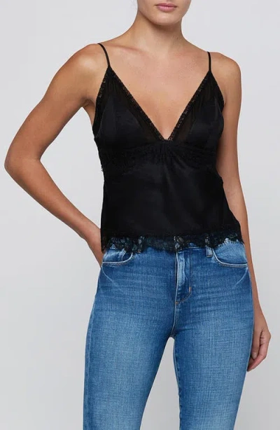 L'agence Elka Lace Camisole In Black