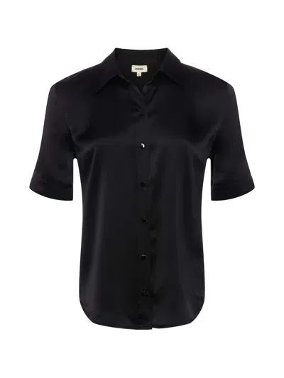 L'agence Ellah Short-sleeve Shirt In Black