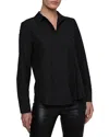 L'agence Ellery Crystal Poplin Shirt In Black