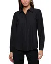 L'agence Ellery Crystal Poplin Shirt In Black
