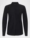 L'agence Ellery Crystal Poplin Shirt In Black