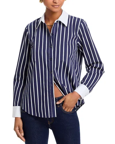 L'agence Ellery Long Sleeve Blouse In Blue