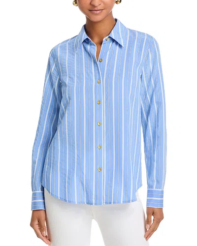 L'agence Ellery Long Sleeve Blouse In Blue