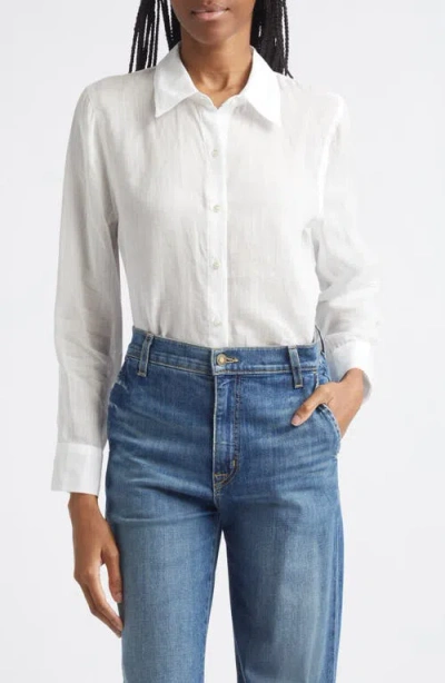 L'agence Ellery Ramie Button-up Shirt In Multi