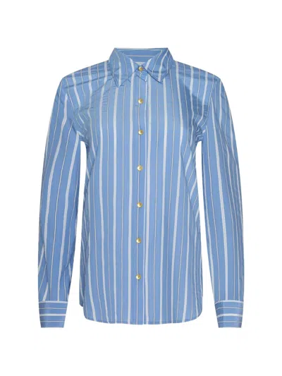 L'agence Ellery Long Sleeve Blouse In Blue
