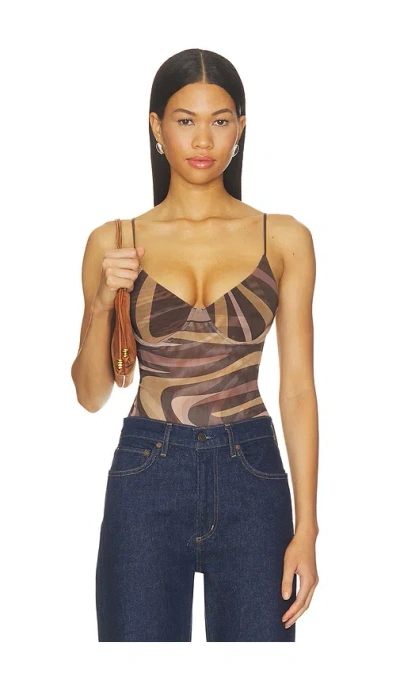 L'agence Elowen Underwire Bodysuit In Multi