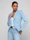 L'agence Emerson Structured Blazer In Blue