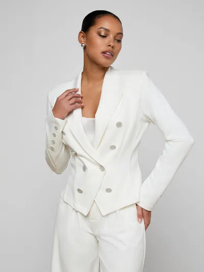 L'agence Emerson Structured Blazer In White