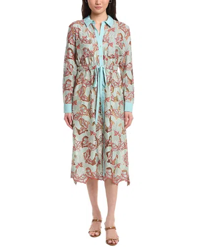 L'agence Emilio Midi Shirtdress In Multi