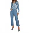 L'agence Emorie Cropped Stovepipe Jean In Boulder In Blue