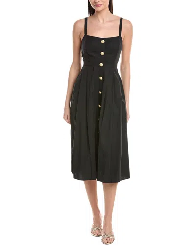 L'agence Esmeralda Midi Dress In Black