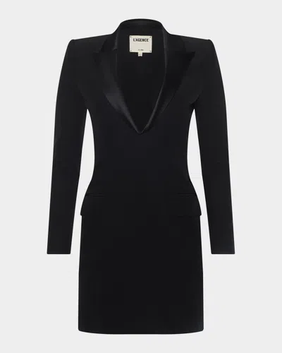 L'agence Esti Blazer Mini Dress In Black