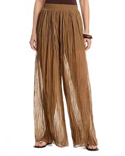 L'agence Ethel Crinkle Pant In Barley In Brown