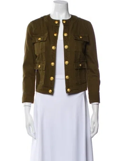 Pre-owned L'agence Evening Jacket In Green