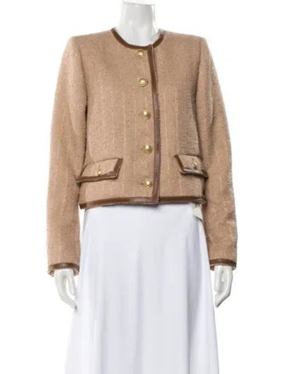 Pre-owned L'agence Evening Jacket In Neutral