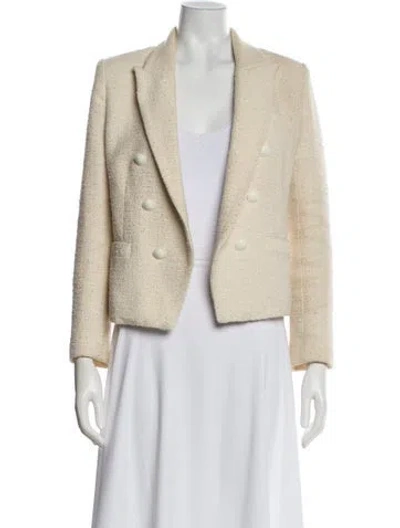 Pre-owned L'agence Evening Jacket In Neutral
