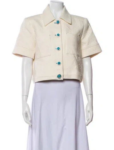 Pre-owned L'agence Evening Jacket In Neutral