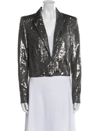 Pre-owned L'agence Evening Jacket In Silver