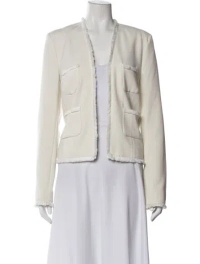 Pre-owned L'agence Evening Jacket In White