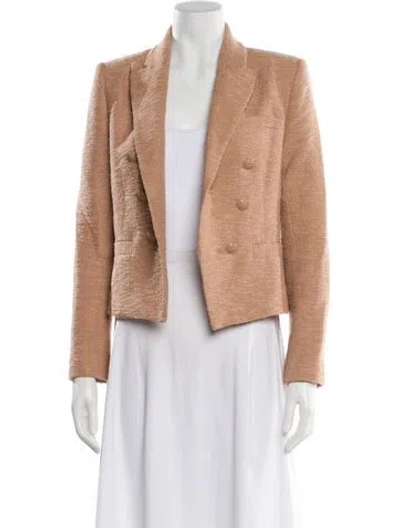 Pre-owned L'agence Faux Fur Jacket In Neutral
