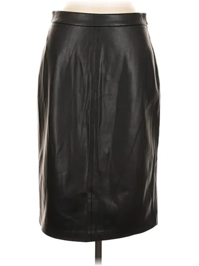 L'agence Faux Leather Skirt In Black