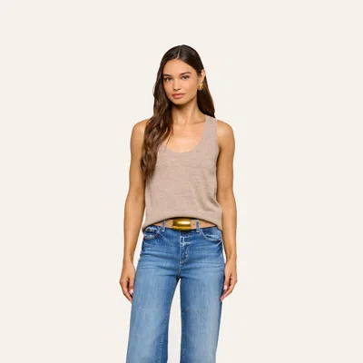 L'agence Filou Cashmere Tank In Cobblestone