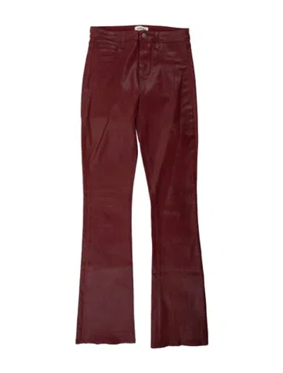 Pre-owned L'agence Flared Pants In Red