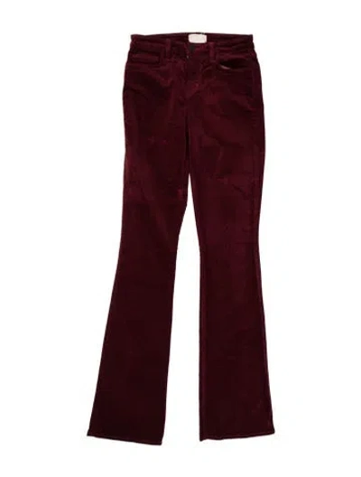 Pre-owned L'agence Flared Pants In Red