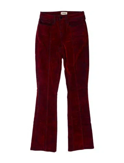 Pre-owned L'agence Flared Pants In Red
