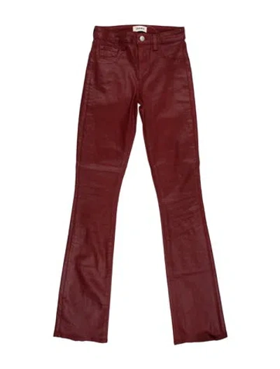 Pre-owned L'agence Flared Pants In Red